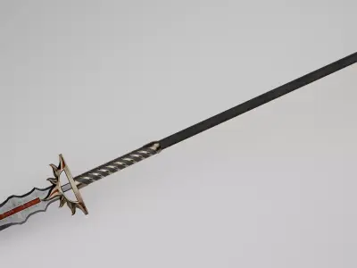 Solar spear Low-poly 3D model