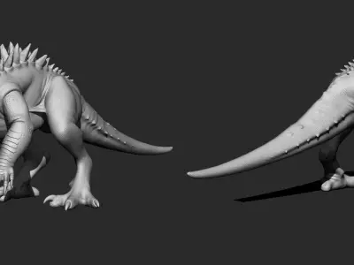 Creature with claws 3D model