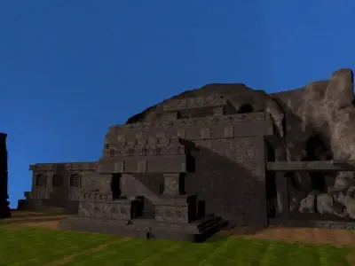 A modular kit to create ancient structures 3D model