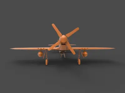 P-51 Mustang 3D print model