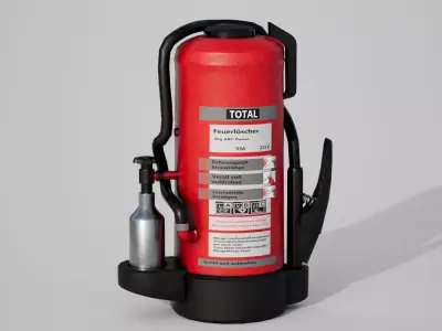 ABC Fire Extinguisher 6kg and 12kg Low Poly 3D Model Low-poly 3D model