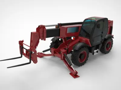 Telehandler forklift  3D model