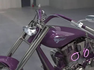 Street Chopper - BloodMoon 3D model