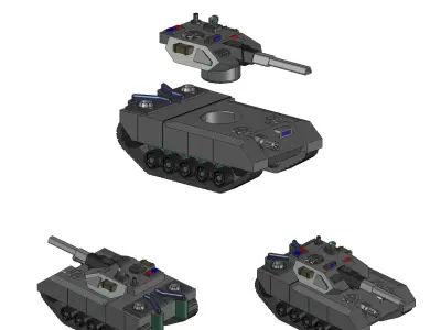 TANK REX70 3D print model