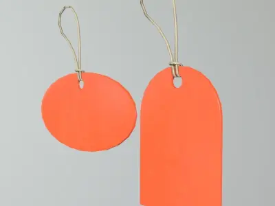 Price Tags 2 Low-poly 3D model