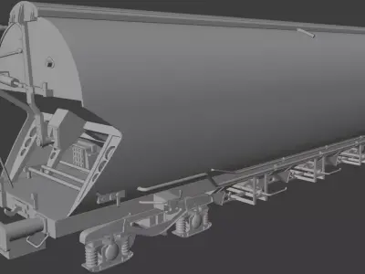 H0 1-87 scale Tagnpps 102 grain wagon 3D print model