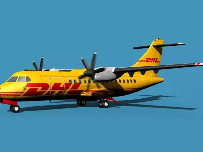 ATR-42-320 DHL Cargo 3D model