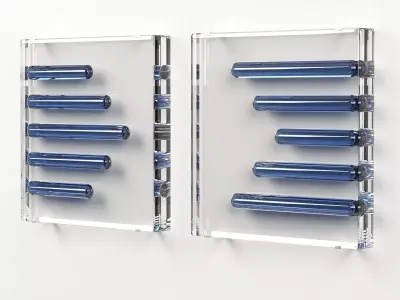 Wall Glass Blocks - Decorative Frame -  Horizon Break - Part 2 3D model