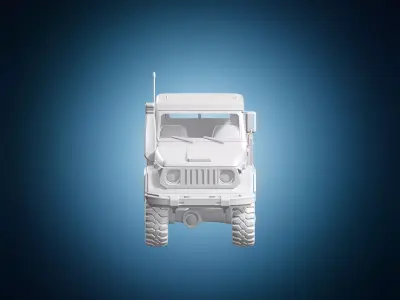 Off-road Utility Truck 3D Model 3D print model