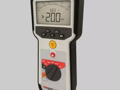 Megger MIT410 Insulation And Continuity Tester Low Poly Low-poly 3D model