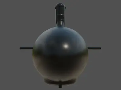 US Submarine Virginia SSN-774 Low-poly 3D model