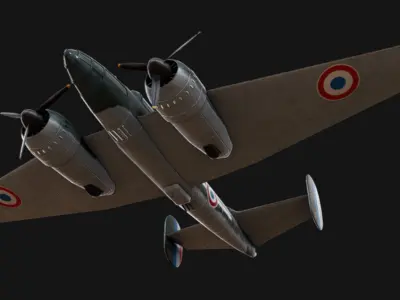 Bloch MB 174 Low-poly 3D model