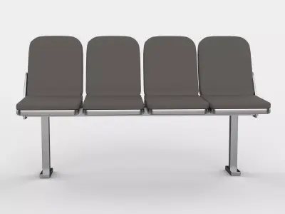 Waiting Room Chairs 02 3D model