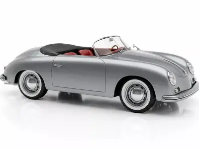 Classic Silver Convertible 3D model