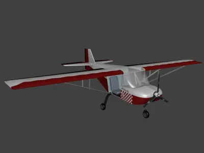 Skyranger plane Free low-poly 3D model