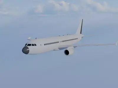 Airplane 3d model Free low-poly 3D model