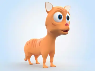 Cartoon Cat 3D model