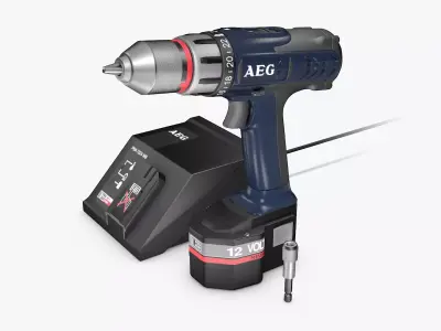AEG screwdriver 3D model