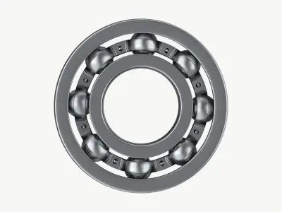Ball bearing metal 01 3D model