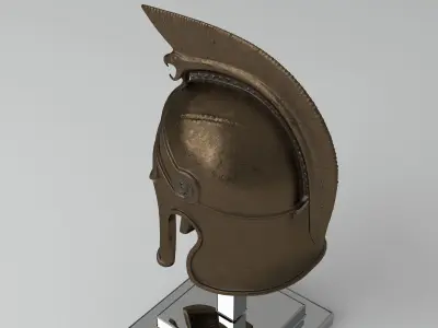 Medieval Helmet 3D model 2