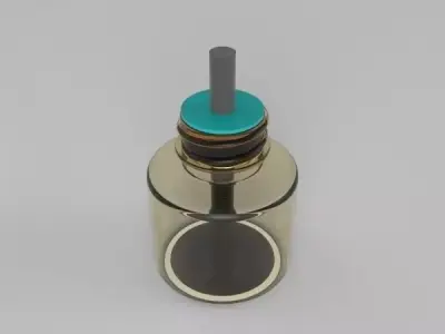 Fuel Container Injection blow moulding part Free 3D model