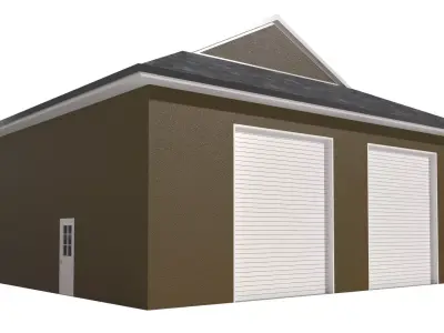 Garage-004 Low Poly 3D model