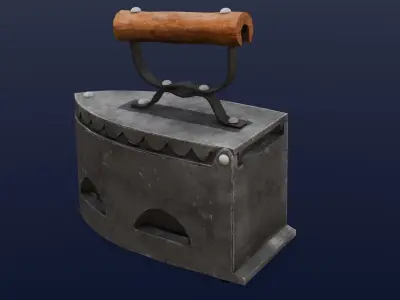 Iron Box 3D Model  Low-poly 3D model