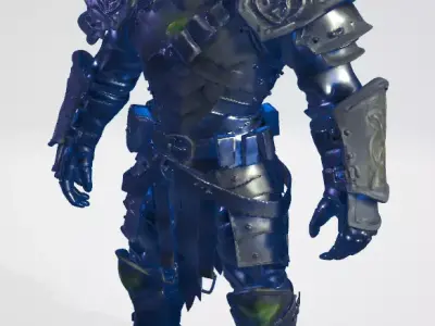 Knight Ghost Armour  Low-poly 3D model