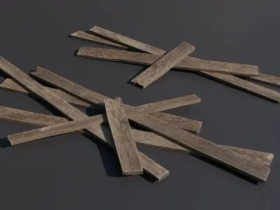 Debris piles Low-Poly 3d models Low-poly 3D model