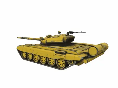 T-72 Soviet Main Battle Tank Low-poly PBR Low-poly 3D model
