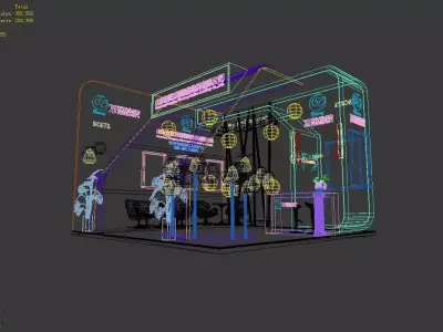 Exhibition - Area -6X6-3DMAX2010-020 3D model