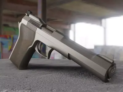 Gun Inspired in Automag-58  3D model