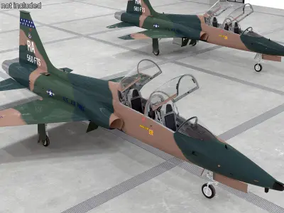  Military T-38 Talon Jet Trainer Camo 