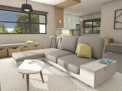 House Interior 1 - Two Storey 3D model