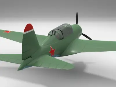 Very simple Sukhoi Su-2 3D model
