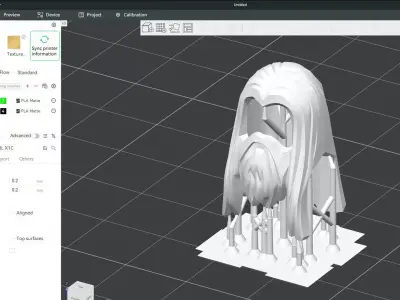 Custom3Dprint Minifigure Accessory - Minifigure Hair S2 - 028 3D print model