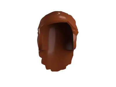 Custom3Dprint Minifigure Accessory - Minifigure Hair S2 - 100 3D print model