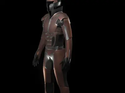 Robot - Sci Fi Armor - Rigged 3D model