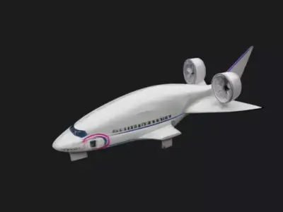 Modular Shuttle Transport 3D Asset 3D model