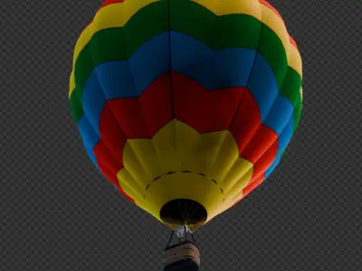 Hot air balloon 3D model 2