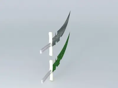 sabre pair of swords Free 3D model
