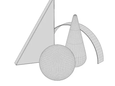 geometric figure set 3D model Free 3D model