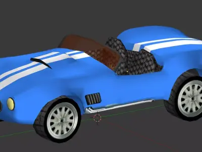 AC Cobra Low Poly Free 3D model