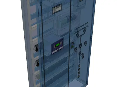 Electrical relay board Free 3D model