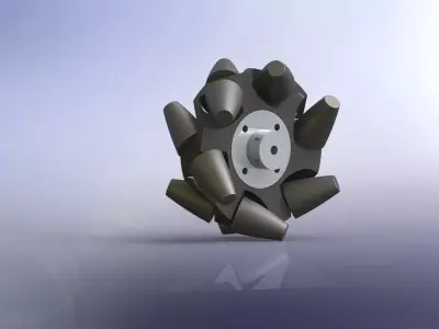 Mecanum Wheel Free 3D model by salim-benyoucef