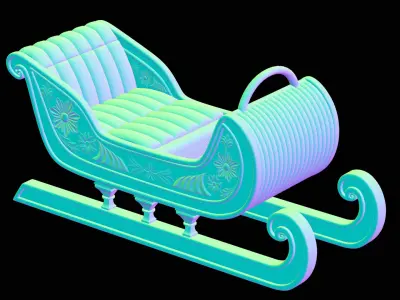 Toboggan 3D model purchase