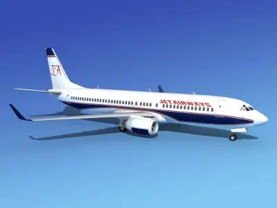 Boeing 737-800 Jet Airways 3D model