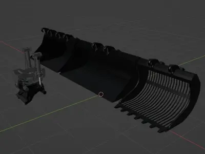Tiltrotator bucket pack CW 3D model
