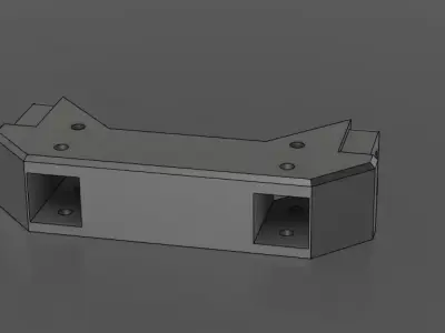 TRX 4 and TRX 6 Bumper mount for ahead RC bumpers Free 3D print model
