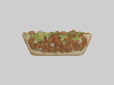 Falafel gyro model Low-poly 3D model